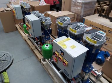 Three Booster Pumps ready to ship