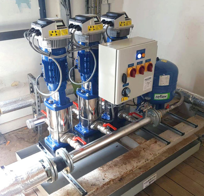 Finished Booster Pump Install