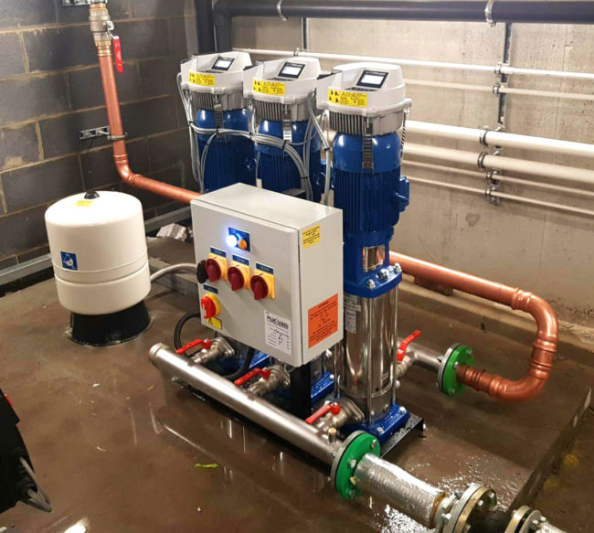 Finished Booster Pump Install