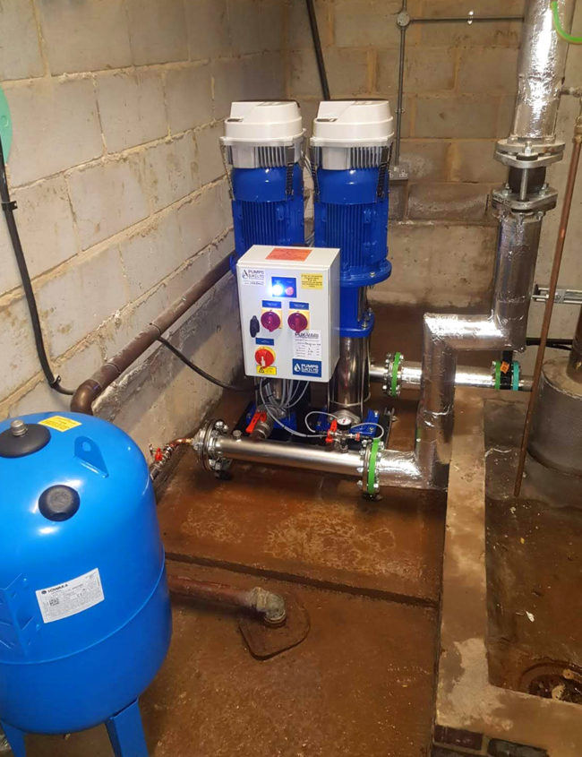 Finished Twin Booster Pump Install