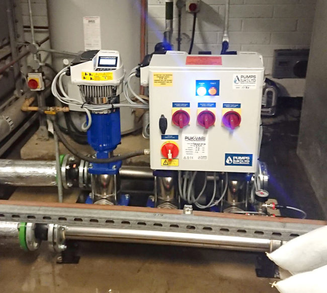 Three Pump Booster Installation