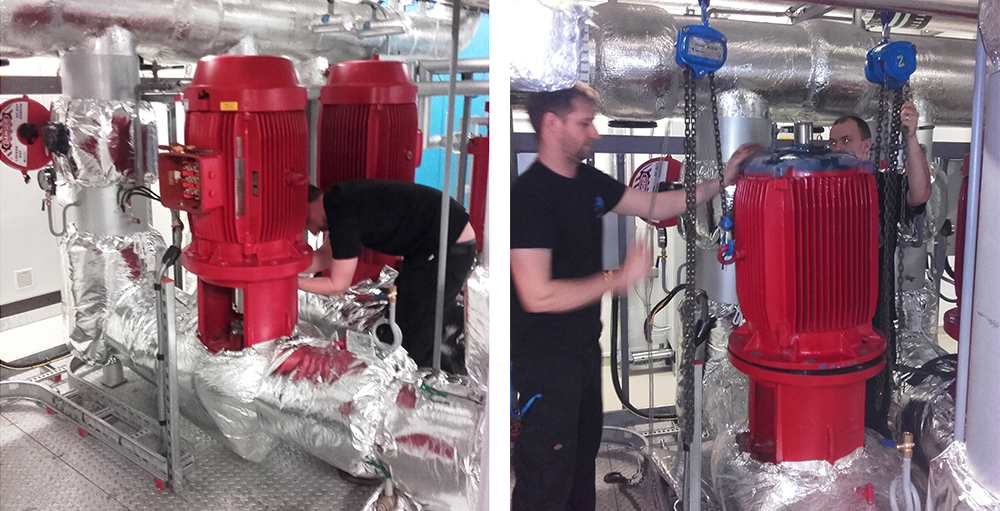 Re-installation of Motor