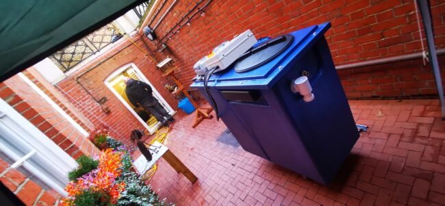 Just fits through the door